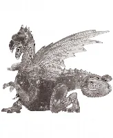 BePuzzled 3D Crystal Puzzle-Dragon Black - 56 Pcs