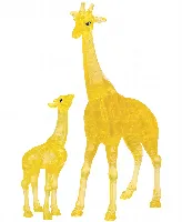 BePuzzled 3D Crystal Puzzle-Giraffe and Baby - 38 Pcs