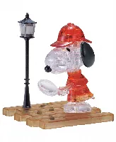 BePuzzled 3D Crystal Puzzle-Detective Snoopy - 34 Pcs