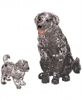 BePuzzled 3D Crystal Dog Puppy Puzzle Set, 47 Pieces