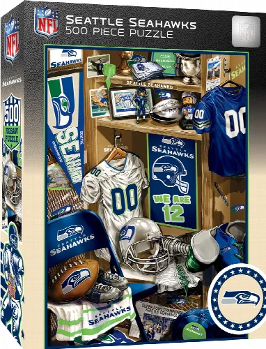 MasterPieces NFL Locker Room Jigsaw Puzzle - Seattle Seahawks - 500 Piece - Image 1