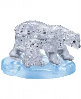 BePuzzled 3D Crystal Puzzle - Polar Bear and Baby - 40 Piece