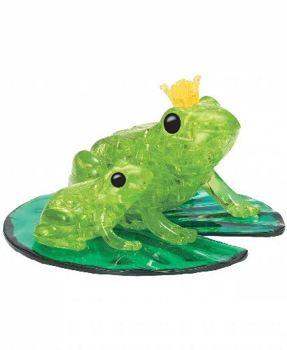 BePuzzled 3D Frog Crystal Puzzle Set, 43 Piece - Image 1