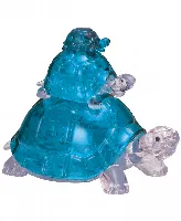 Bepuzzled 3D Crystal Turtles Puzzle Set, 37 Pieces