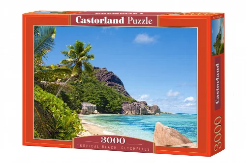 Castorland Tropical Beach, Seychelles Jigsaw Puzzle - 3000 Piece - Image 1