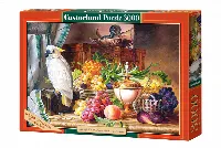 Castorland Still Life With Fruit and a Cockatoo, Josef Schuster Jigsaw Puzzle - 3000 Piece