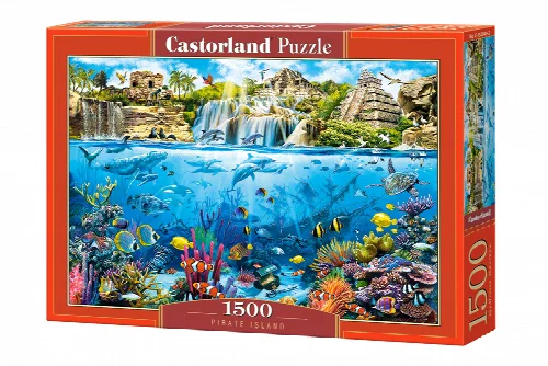 Castorland Pirate Island Jigsaw Puzzle - 1500 Piece - Image 1