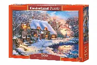 Castorland Winter Cottage Jigsaw Puzzle - 500 Piece