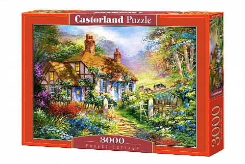 Castorland Forest Cottage Jigsaw Puzzle - 3000 Piece - Image 1