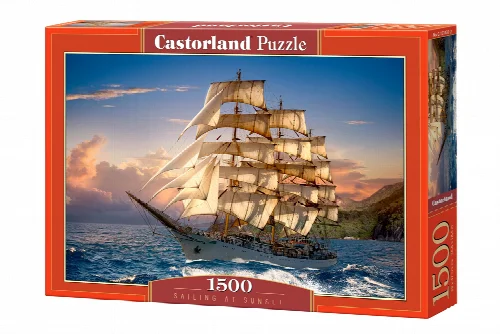 Castorland Sailing At Sunset Jigsaw Puzzle - 1500 Piece - Image 1