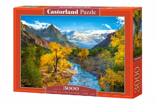 Castorland Autumn in Zion National Park, USA Jigsaw Puzzle - 3000 Piece - Image 1