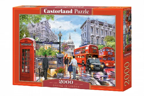 Castorland Spring in London Jigsaw Puzzle - 2000 Piece - Image 1