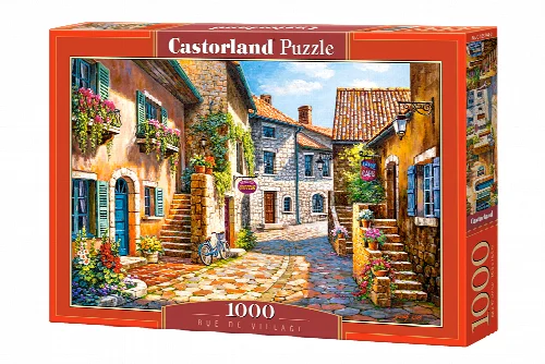 Castorland Rue de Village Jigsaw Puzzle - 1000 Piece - Image 1