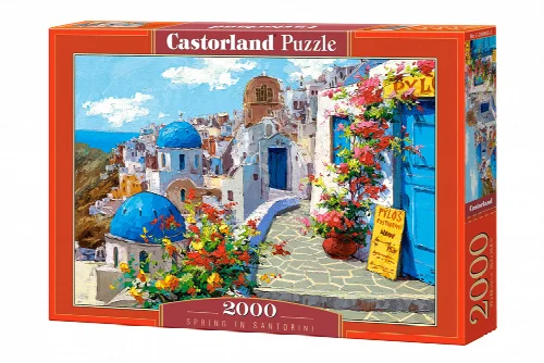 Castorland Spring in Santorini Jigsaw Puzzle - 2000 Piece - Image 1