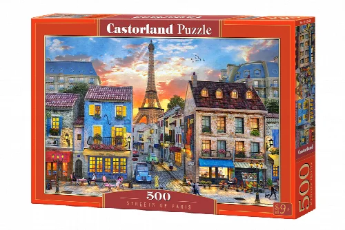 Castorland Streets of Paris Jigsaw Puzzle - 500 Piece - Image 1