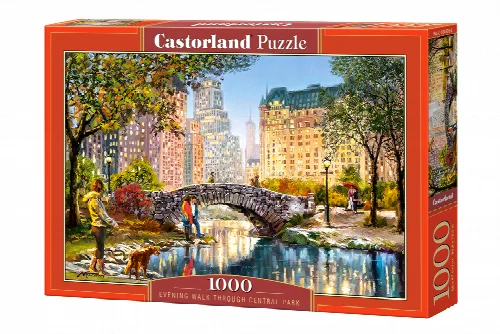 Castorland Evening Walk Through Central Park Jigsaw Puzzle - 1000 Piece - Image 1