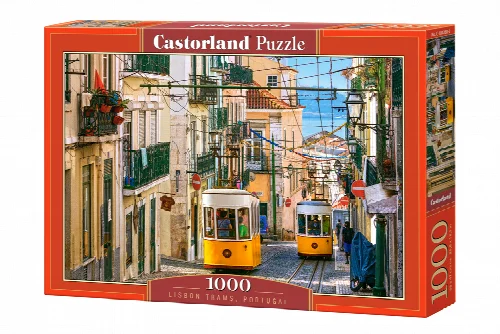 Castorland Lisbon Trams, Portugal Jigsaw Puzzle - 1000 Piece - Image 1