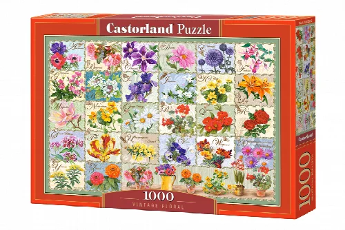 Castorland Vintage Floral Jigsaw Puzzle - 1000 Piece - Image 1