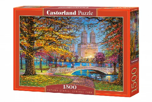 Castorland Autumn Stroll, Central Park Jigsaw Puzzle - 1500 Piece - Image 1