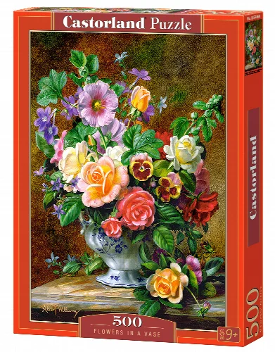 Castorland Flowers in a Vase Jigsaw Puzzle - 500 Piece - Image 1