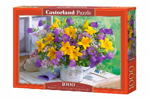 Castorland Bouquet of Lilies and Bellflowers Jigsaw Puzzle - 1000 Piece - Image 1