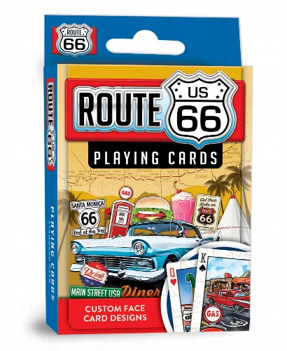 MasterPieces Family Games - Route 66 Theme Playing Cards - Image 1