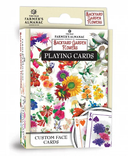 MasterPieces Family Games - Farmer's Almanac Flowers Playing Cards - Image 1