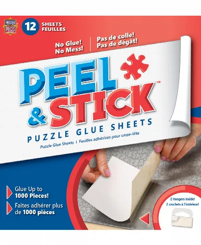Puzzle Glue Sheets - 12 Count with Hangers by MasterPieces - Image 1