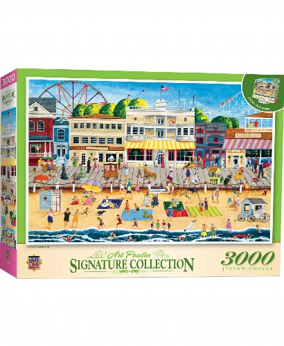 Signature - On the Boardwalk Jigsaw Puzzle By Art Poulin - 3000 Piece - Image 1