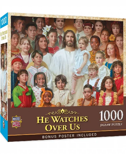 Inspirational - He Watches Over Us Jigsaw Puzzle - 1000 Piece - Image 1