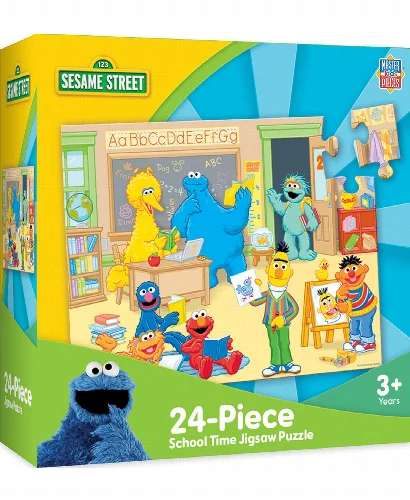 24 Piece Jigsaw Puzzle for Kids - Sesame Street School Time - Image 1