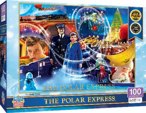 Polar Express - The Golden Ticket Christmas Jigsaw Puzzle - 100 Piece - Image 1