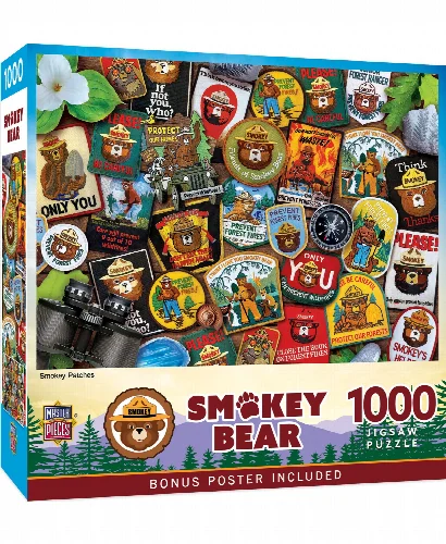 Smokey Bear - Patches Jigsaw Puzzle - 1000 Piece - Image 1