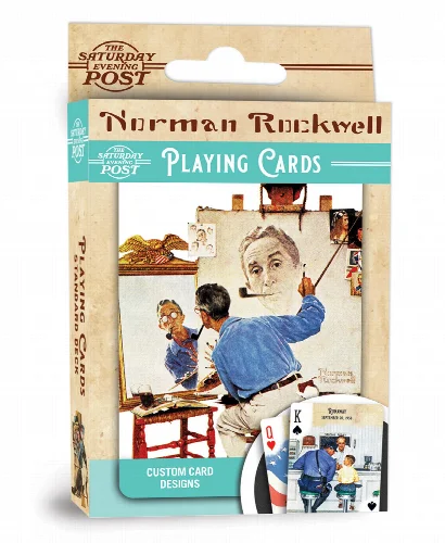 Norman Rockwell Saturday Evening Post Playing Cards - 54 Card Deck - Image 1