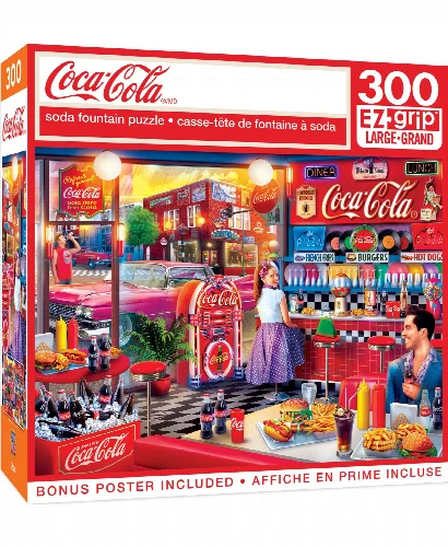 Coca-Cola - Soda Fountain Jigsaw Puzzle - 300 Piece - Image 1
