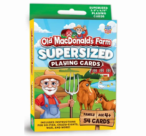 Kids Games - Old MacDonald's Farm - Supersized Playing Cards - Image 1