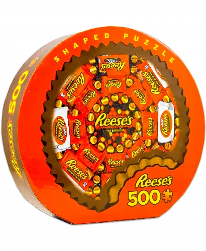Hershey Shaped - Reese's (Round) Jigsaw Puzzle - 500 Piece - Image 1