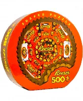 Hershey Shaped - Reese's (Round) Jigsaw Puzzle - 500 Piece