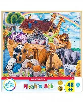 Wood Fun Facts - Noah's Ark Wood Puzzle 48 Piece Kids Puzzle