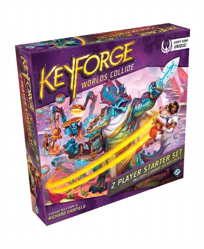 Asmodee Editions KeyForge- Worlds Collide Unique Deck Game Two-Player Starter Set - Image 1