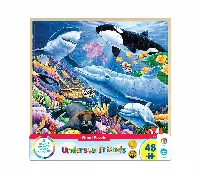 Wood Fun Facts - Undersea Friends Wood Fun Facts Jigsaw Puzzle - 48 Piece