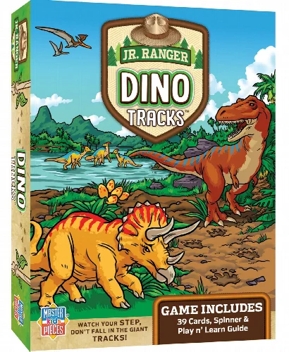 National Parks - Jr. Ranger Dino Tracks Kids and Family Card Game - Image 1
