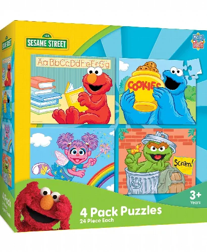 Sesame Street 4 Pack - 24 Piece Kids Jigsaw Puzzles - Image 1