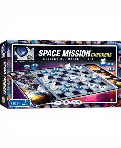NASA Space Mission Checkers Board Game - Image 1