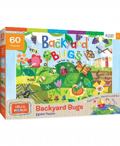 Hello World! Backyard Bugs Jigsaw Puzzle - 60 Piece - Image 1