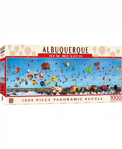 MasterPieces American Vista Panoramic Jigsaw Puzzle - Albuquerque Balloons - 1000 Piece - Image 1
