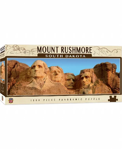MasterPieces American Vista Panoramic Jigsaw Puzzle - Mount Rushmore National Memorial - 1000 Piece - Image 1