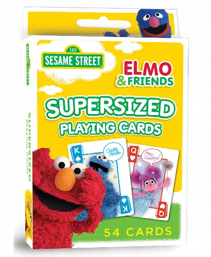 Sesame Street - Supersized Kids Playing Cards - 54 Card Deck - Image 1