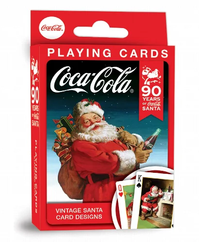 Coca Cola Vintage Santa Playing Cards - 54 Card Deck - Image 1