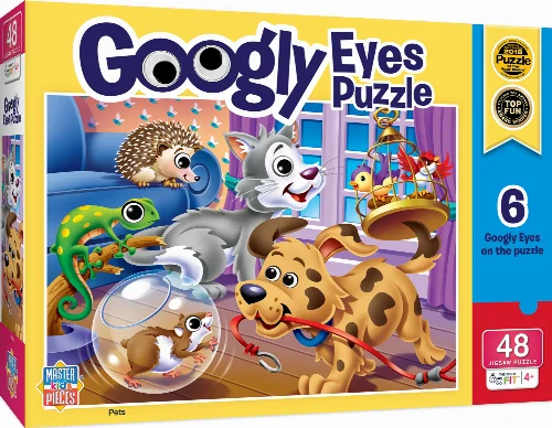 Pets Googly Eyes Jigsaw Puzzle - 48 Piece - Image 1